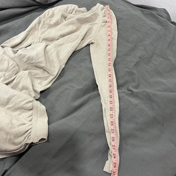 Victoria's Secret Cream Beige Ruched Crew Neck Sweater Dress Size Small 12-24 - Picture 12 of 12